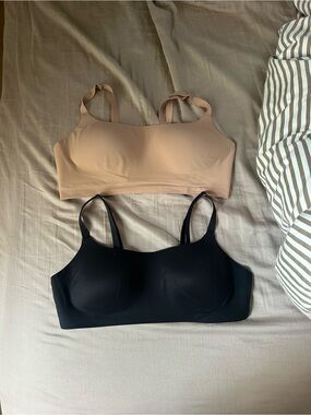 aerie Wireless Seamless Bralettes - Nude and Black